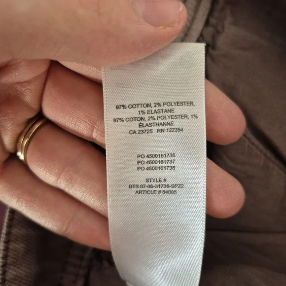 Wilfred Free Aritzia Women's Y2K Brown Modern Cargo High Rise Size 4 - Picture 7 of 8